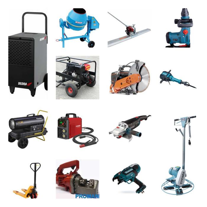 Osuszacz powietrza. Nagrzewnica olejowa. Wynajem. Wypożyczalnia