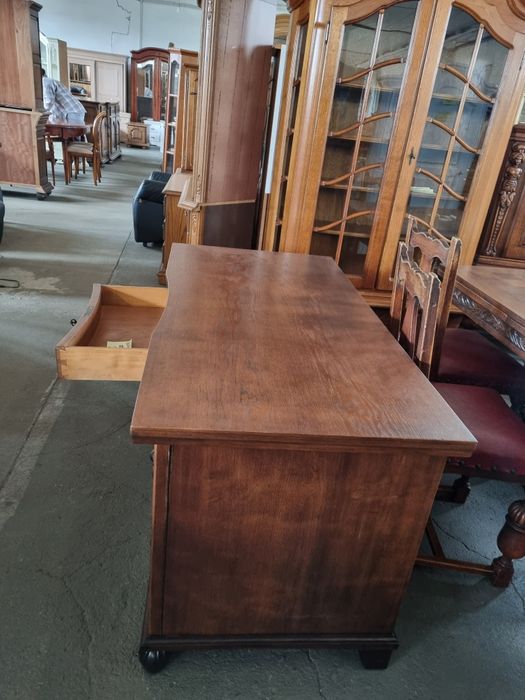 biurko dębowe sekretarzyk komoda