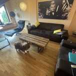 Stolik kawowy drewniany LOFT ze starych belek beli