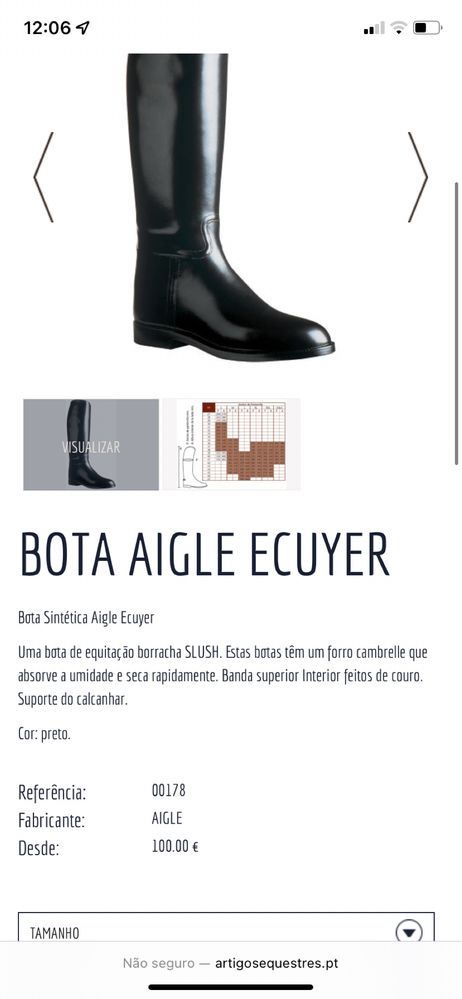 Botas de equitacao aigle