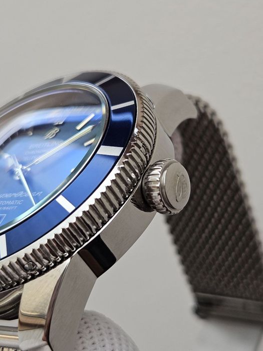 Швейцарские часы Breitling B20 Silver-Blue