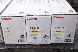 8 szt. Tonerów Canon C-EXV 17 NOWE * Oryginalny Zestaw - Bardzo Tanio!