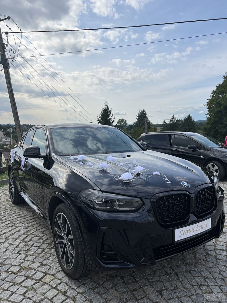 Nowe BMW X4 2023r. auto samochód do ślubu