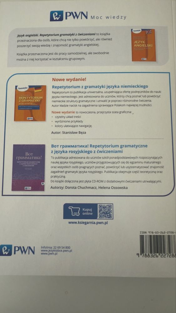 Repertytorium grmatyki język angielski PWN