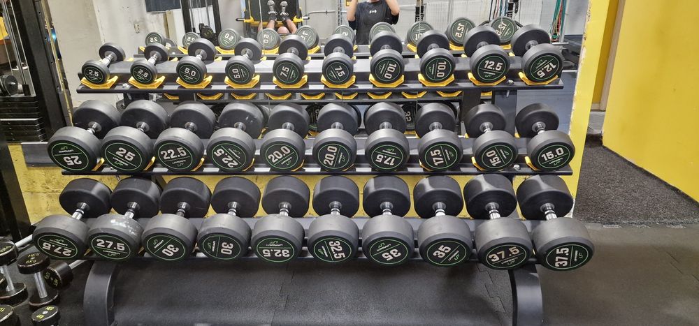 Zestaw hantli ogumowanych 2.5-37.5