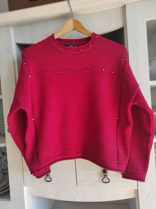 Sweter Mango z kamieniami z wiskozą S-M