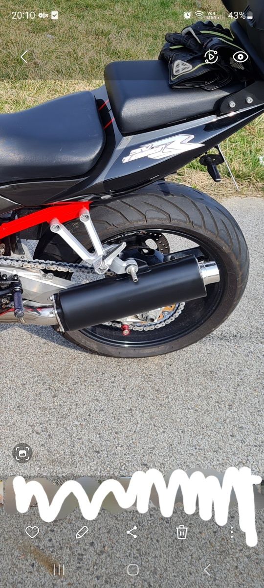 tlumiki, wydechy SUZUKI SV1000 przerobione oryginalne na przelotowe