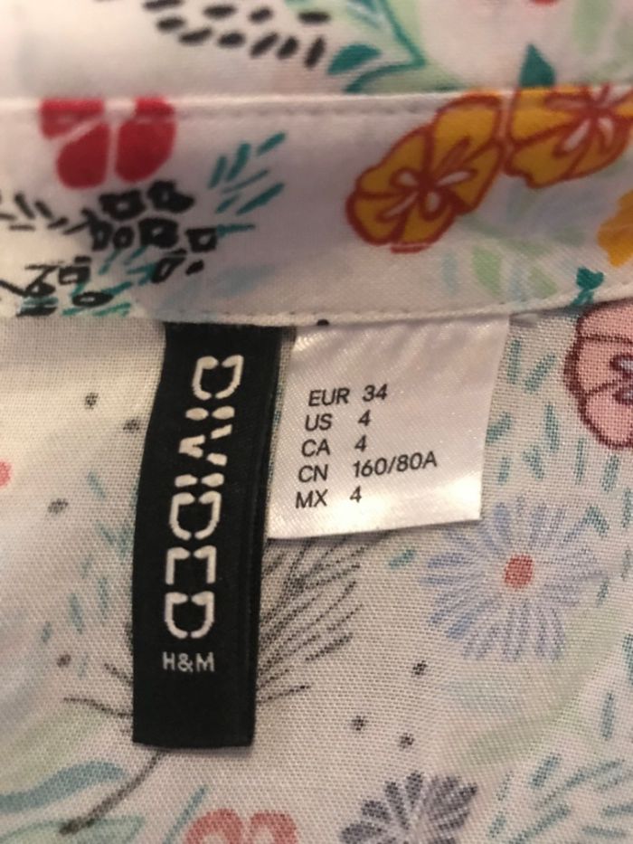 Bluzka w kwiatowy wzór H&M