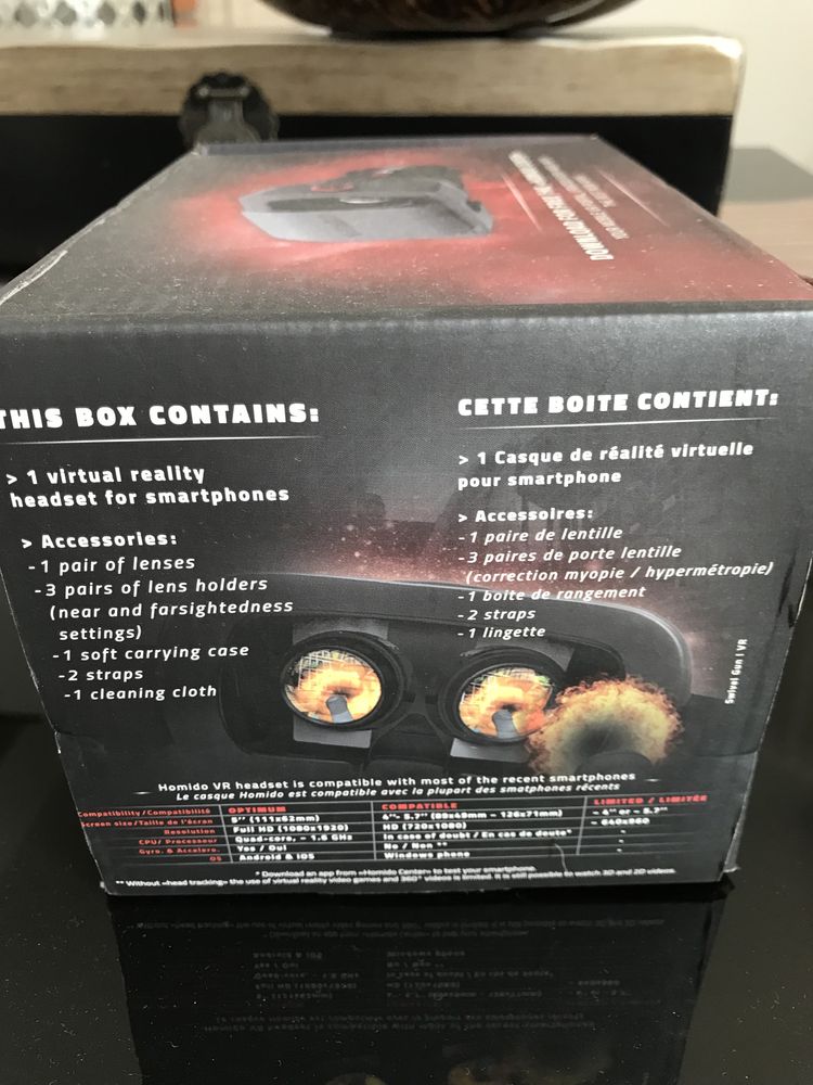 Oculos HOMIDO VR realidade virtual headset GAMING