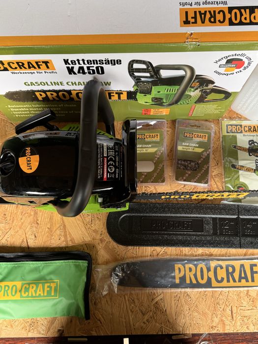 Бензопила Procraft K450 52 см³ напівпрофесійна