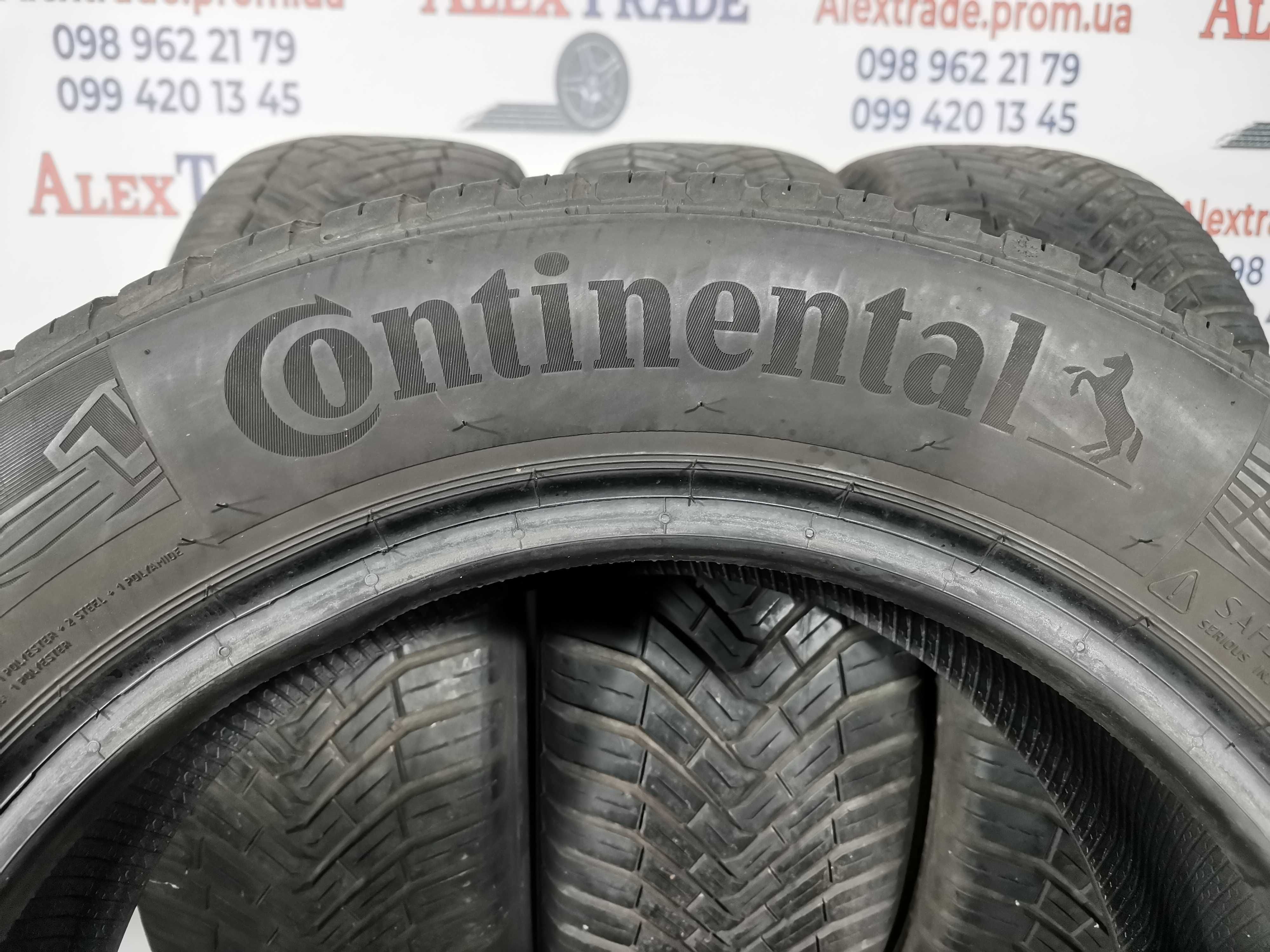 2 шт. 185/60 R15 Continental AllSeasonContact шини б/у