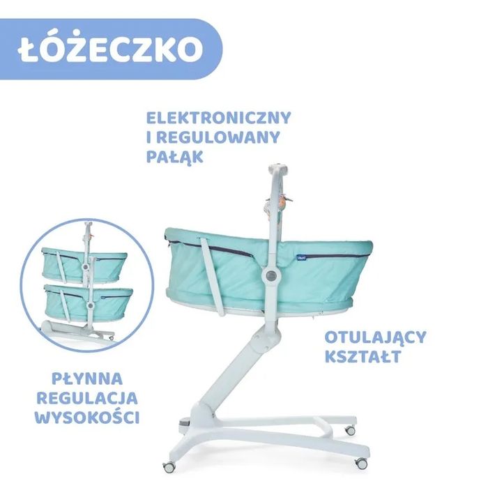 Chicco, Baby Hug 4in1, kołyska, leżaczek, krzesełko