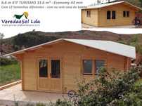 Casa madeira TURISMO 6x6m 44mm com ou sem casa de banho   IMBATÍVEL