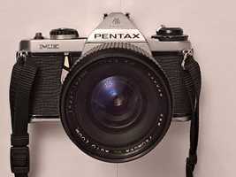 Stary aparat Pentax ME Asahi z dwoma obiektywami (10)