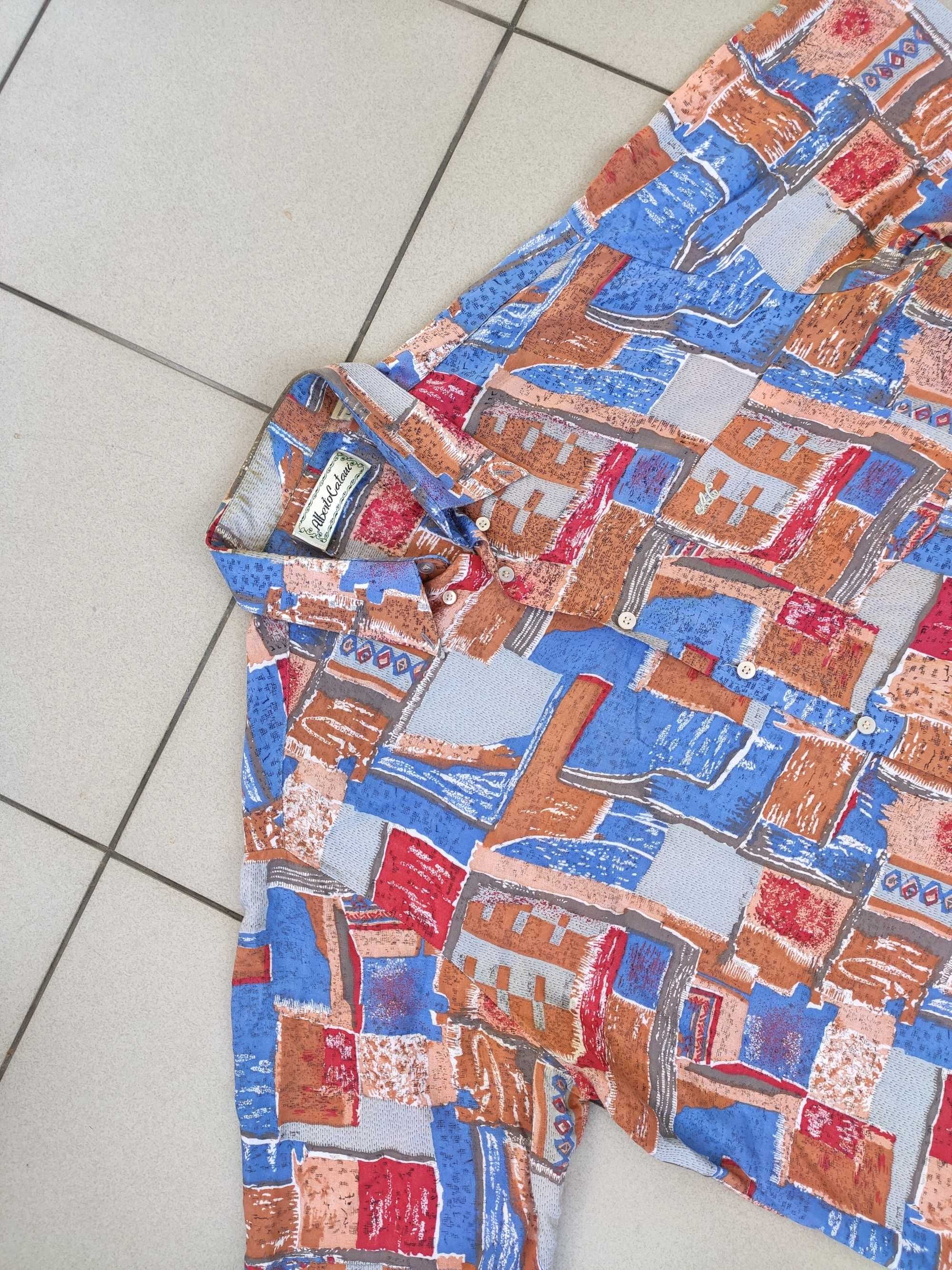 Vintage koszula hawajska letnia plażowa wakacyjna vintage r. L