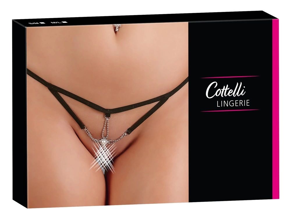 Cottelli LINGERIE - Seksowne Stringi Z Cieniutkich Paseczków