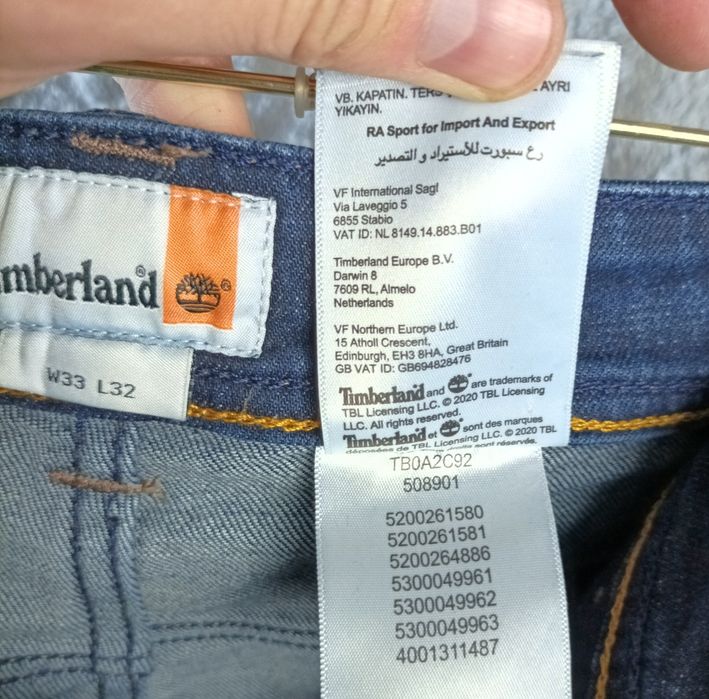 Nowe męskie spodnie jeansowe Timberland – W33 L32