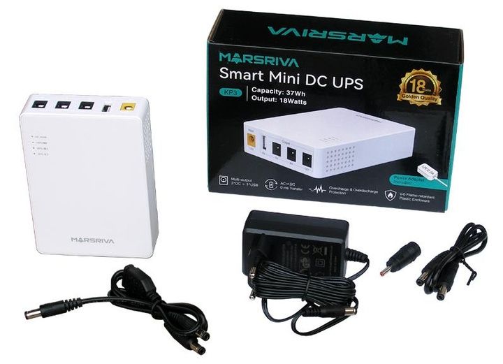 Міні ДБЖ, міні упс Marsriva KP3 10 000 mAh для роутерів та оптики
