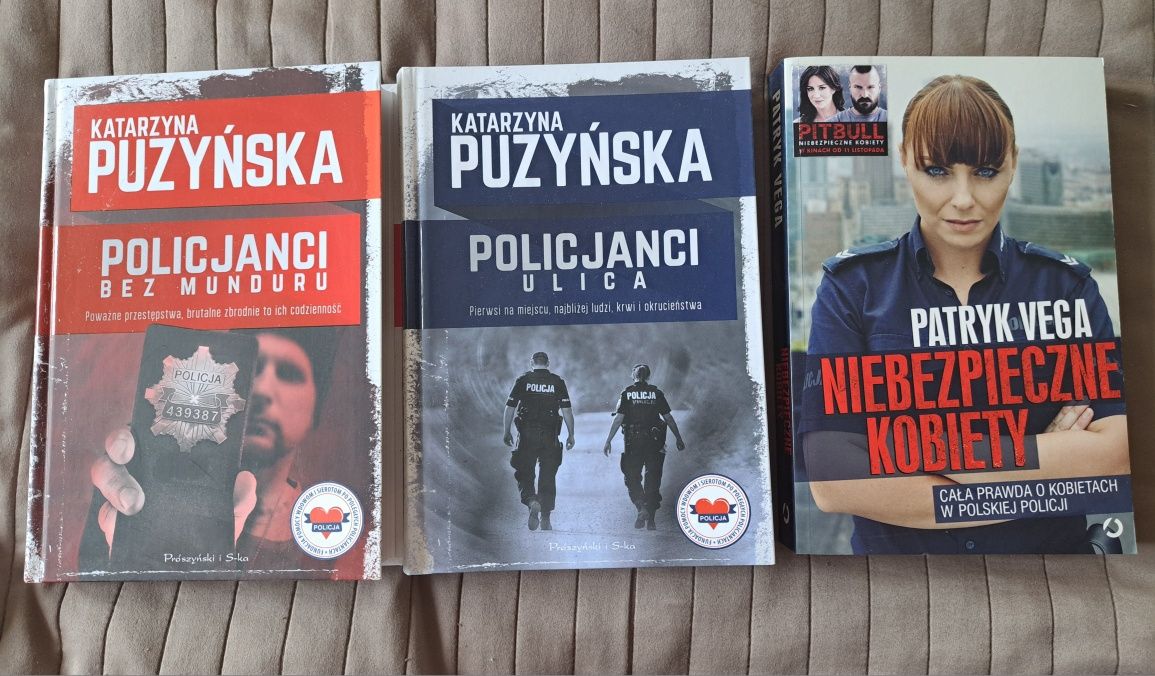 Zestaw książek o policjantach Puzynska, Vega