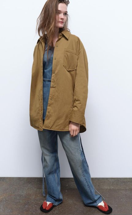 Стильная трендовая Куртка Рубашка ZARA р-р XS-S