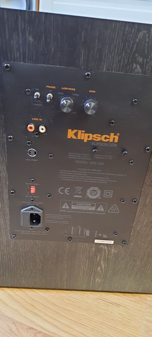 Subwoofer klipsch spl-120