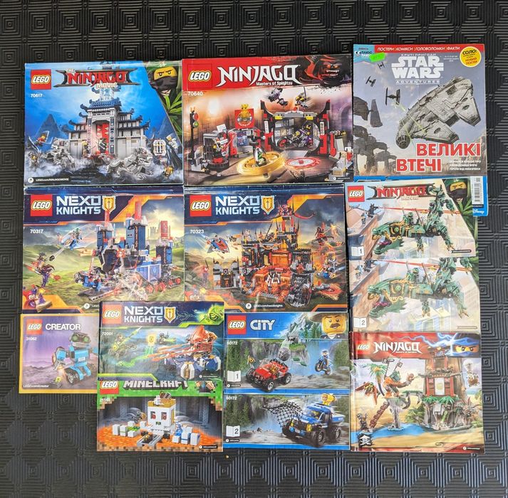 Lego ninjago nexo knight city оригінал деталі мініфігурки аксесуари кг