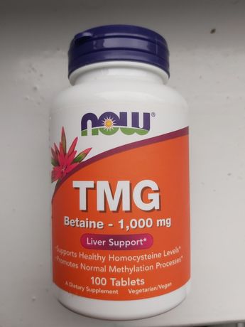 NOW FOODS TMG Betaina 1,000 mg 100 tabletek Trawienie Wątroba Zdrowie
