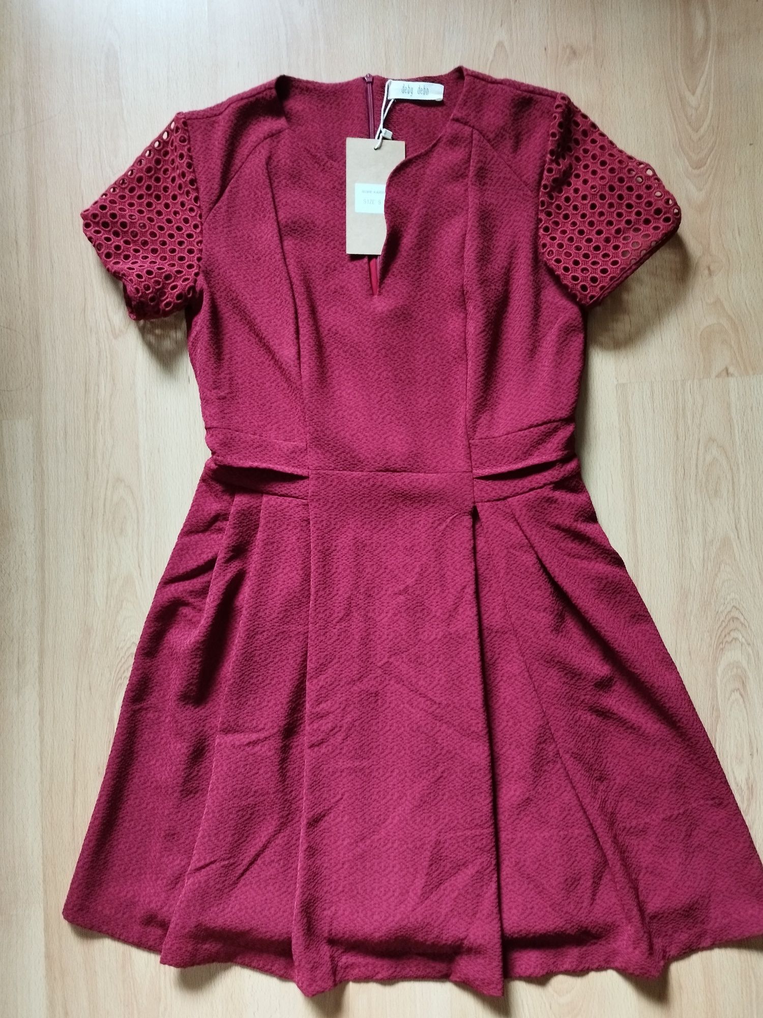 Vestido vermelho vinho