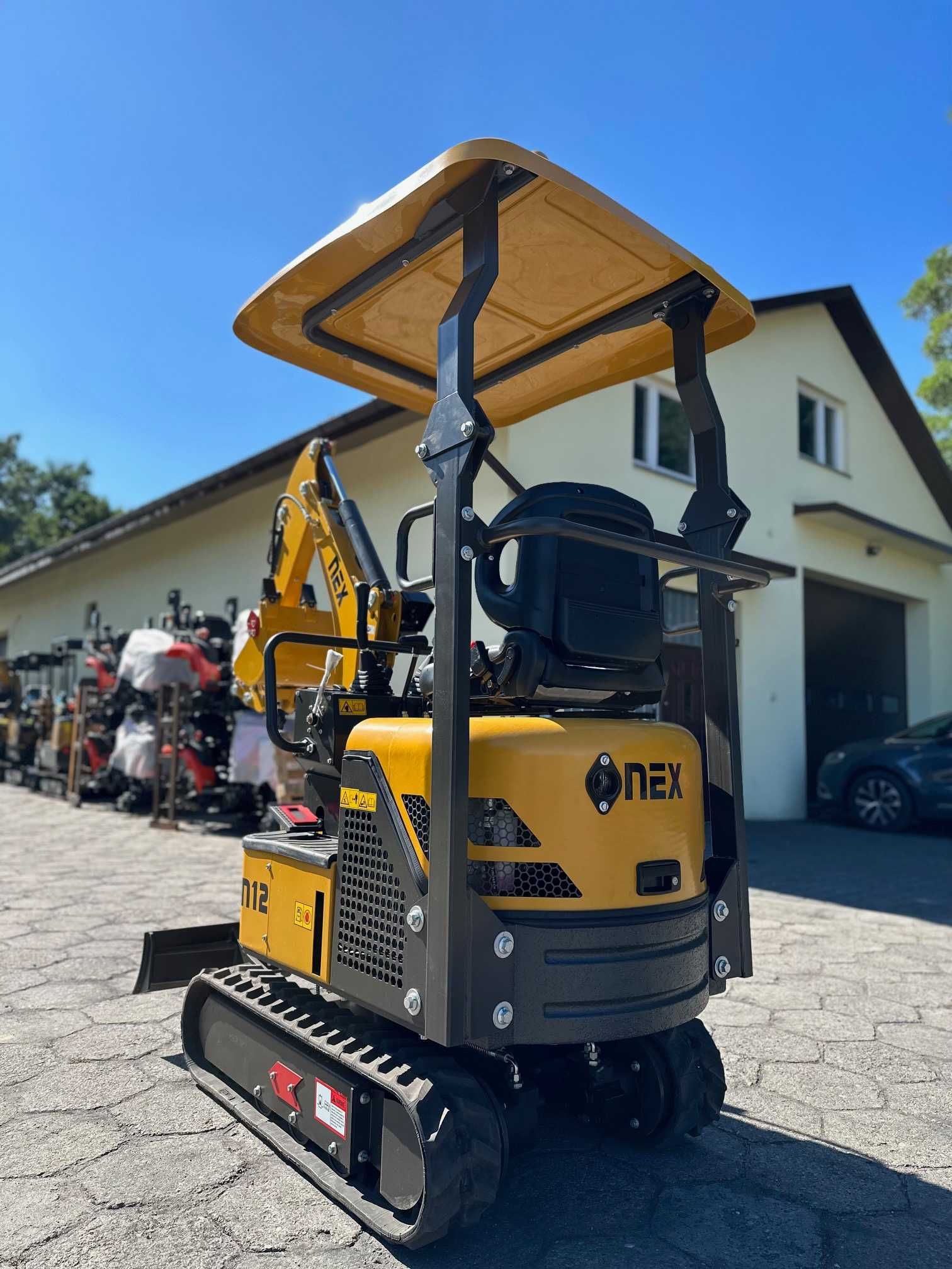 NEX Minikoparka N12 Silnik Yanmar 1200kg nowa mini koparka long