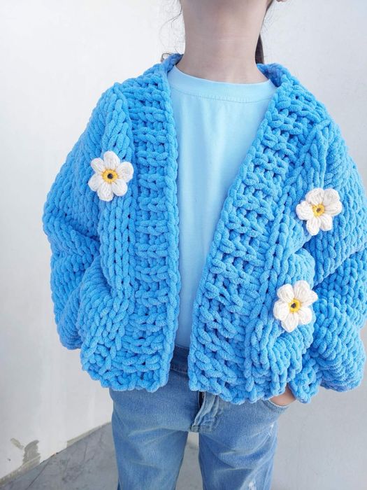 Плюшевий кардиган для дівчинки