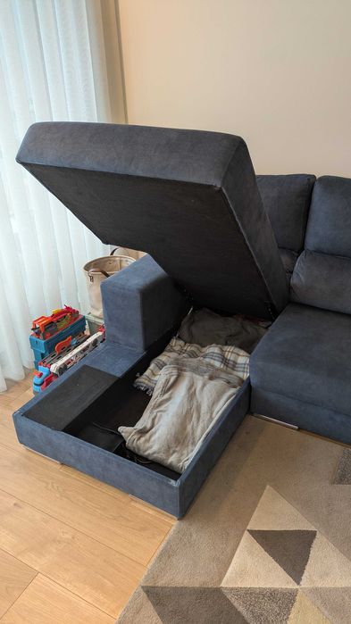 Sofa Chaise Longue com Arrumação