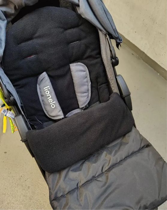 Конверт зимовий дитячий у коляску флісовий Чорний