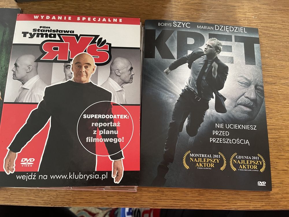 Zestaw kolekcja 3 polskich filmów DVD Kret Wyjście Awaryjne Ryś