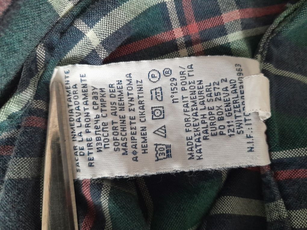 Koszula Polo Ralph Lauren S slim fit nowa kolekcja krata