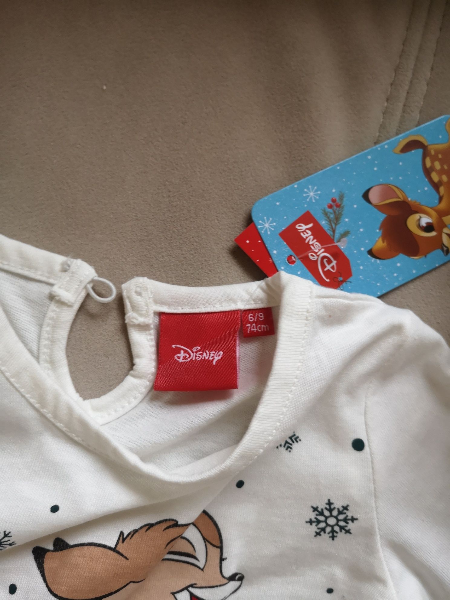 Sukienka, rajstopy święta, karnawał bambi Disney /62-68cm /3-6m/nowe