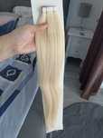 Włosy tape on słowiańskie naturalne 50cm 53gr kolor jasny blond