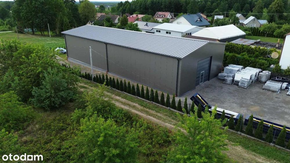 Sprzedam nową halę 370,3m2 wraz z działką 3400m2