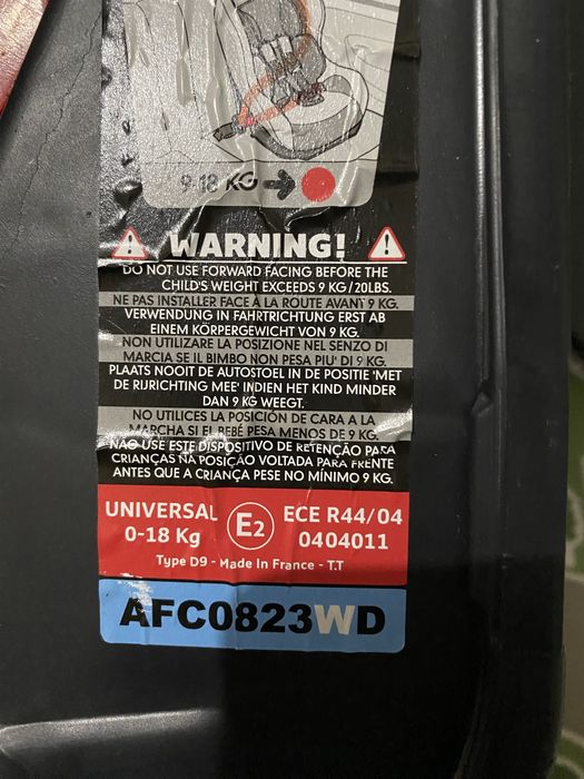 Cadeira auto zippy safe