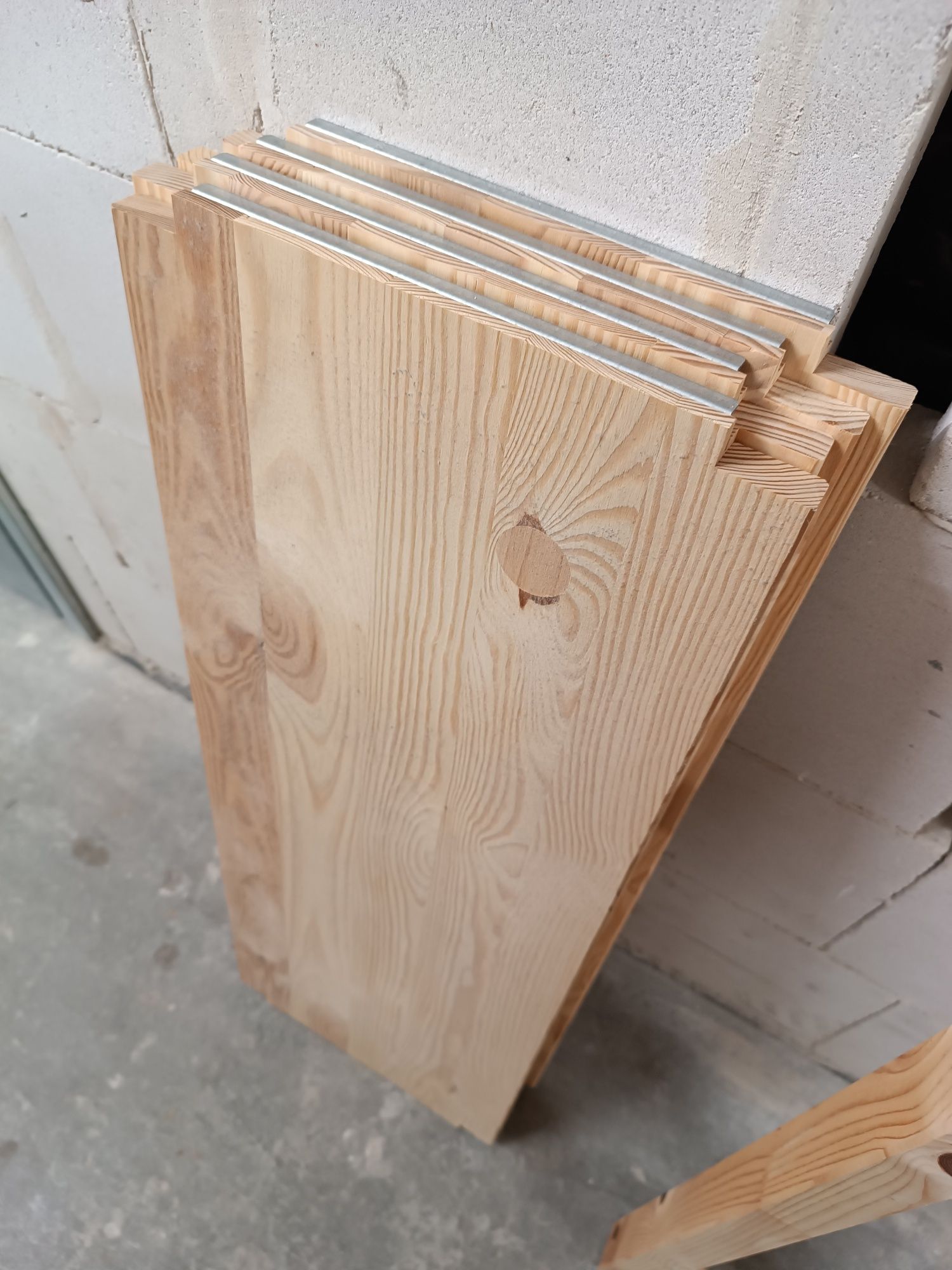 4x Półka(83cm) + 1x Część boczna(179cm) do sosnowych regałów IKEA Ivar