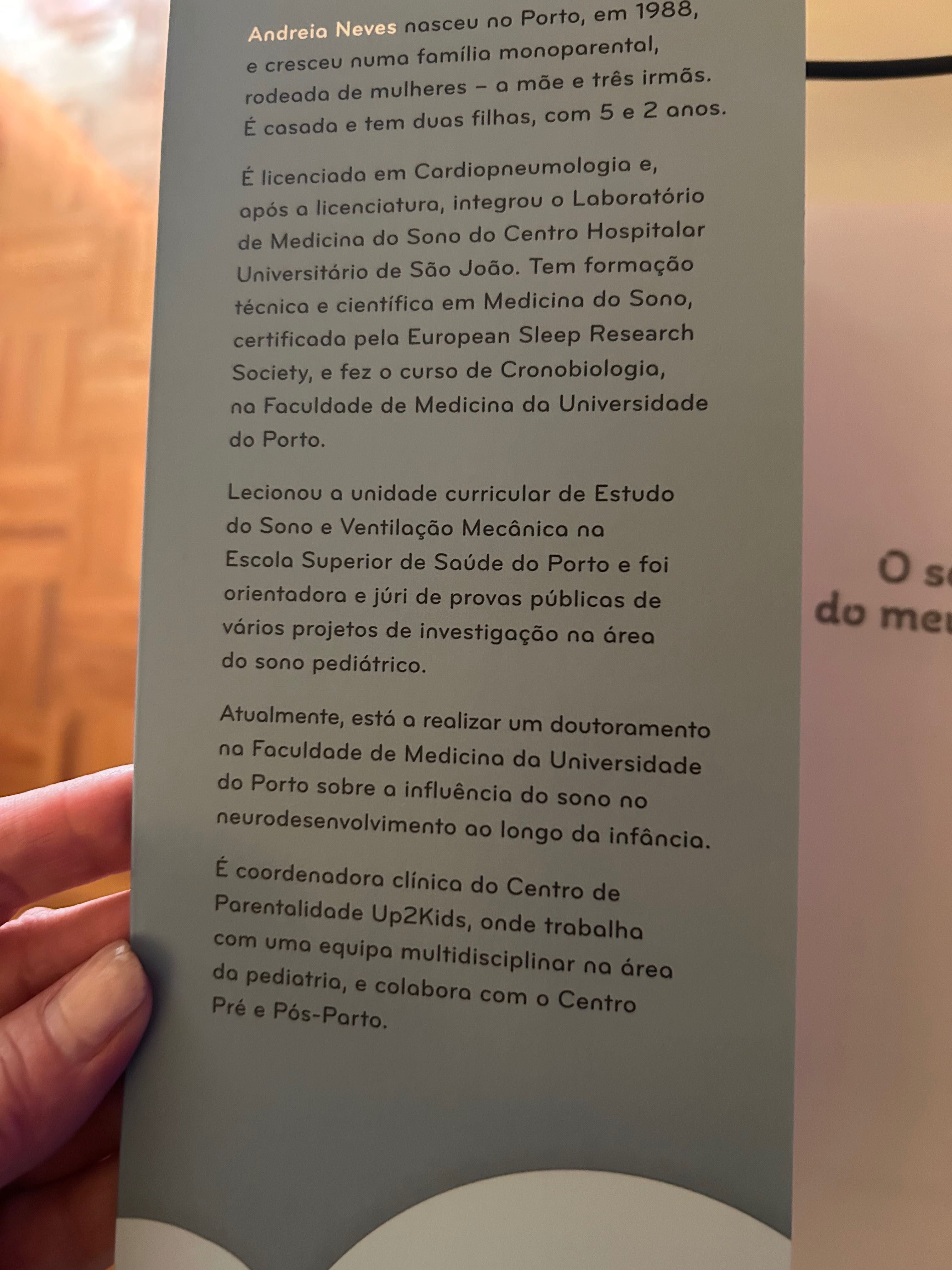 Livro “O sono do meu bebê “ Andreia Neves