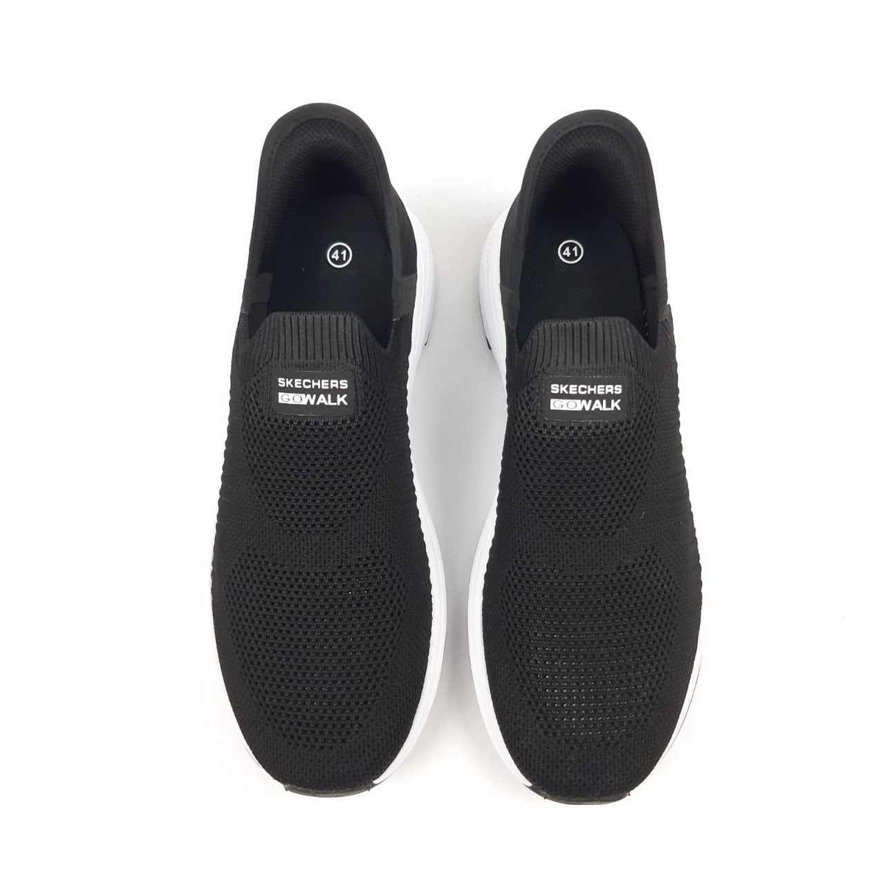 Чоловічі кросівки Skechers Slip-INS GO WALK чорні з білим 11538 ЗНИЖА