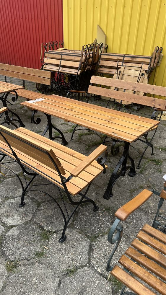 Komplet 2 lawki plus lawa - likwidacja magazynu
