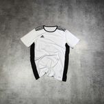 MĘSKA Koszulka Sportowa Adidas Małe Logo Bieganie Siłownia Klasyk