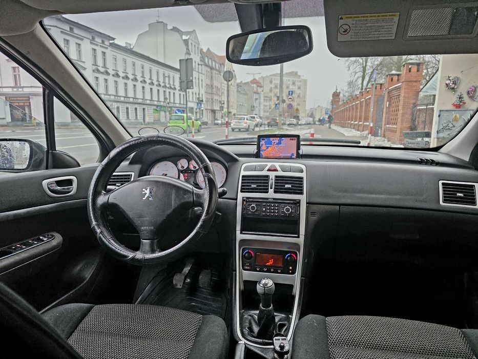 Peugeot 307 Sw 1.6 Hdi 2008r Duża Navi Zadbana