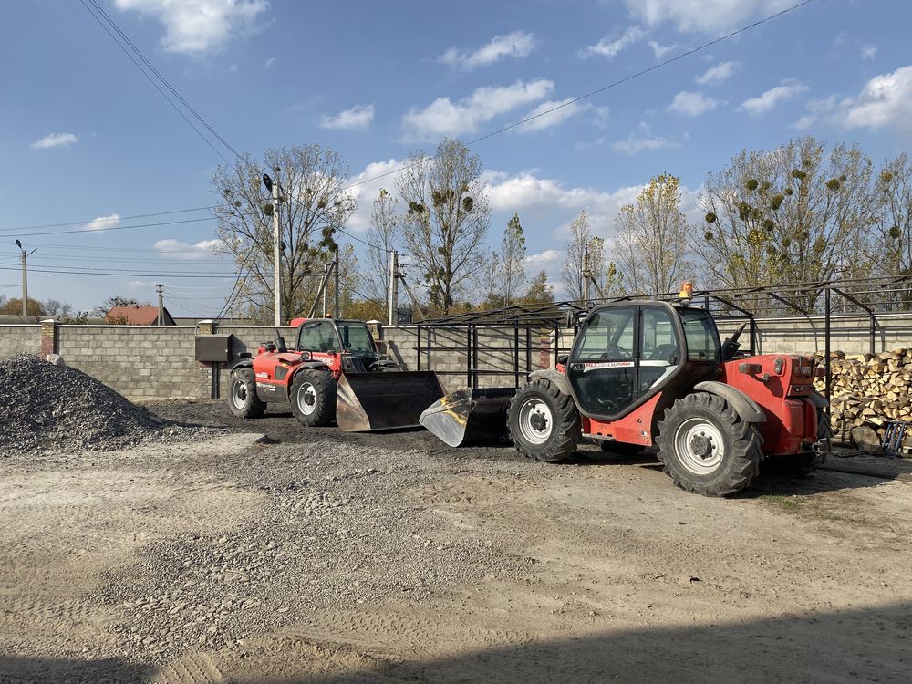 Оренда Manitou погрузчик, вигрузка