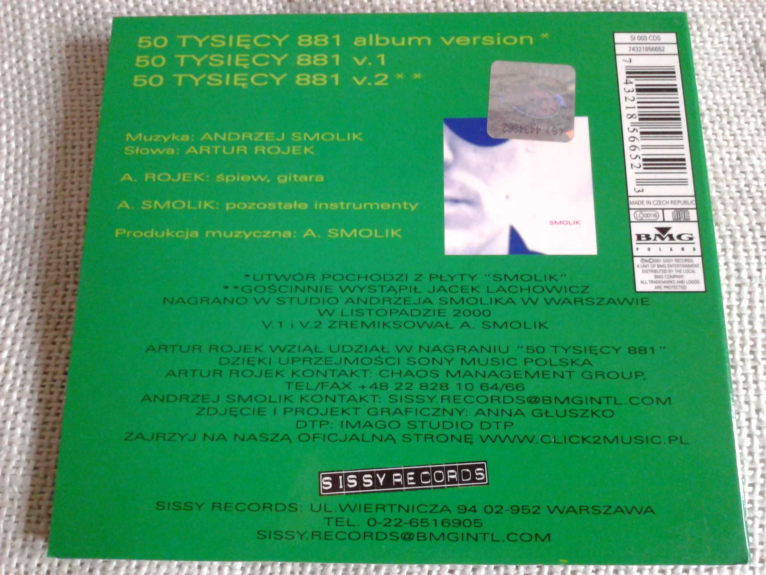 Smolik - 50 Tysięcy 881   CD