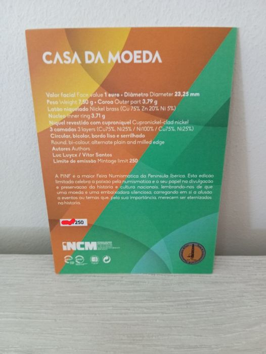 Moeda Pinf 2024, Portugal