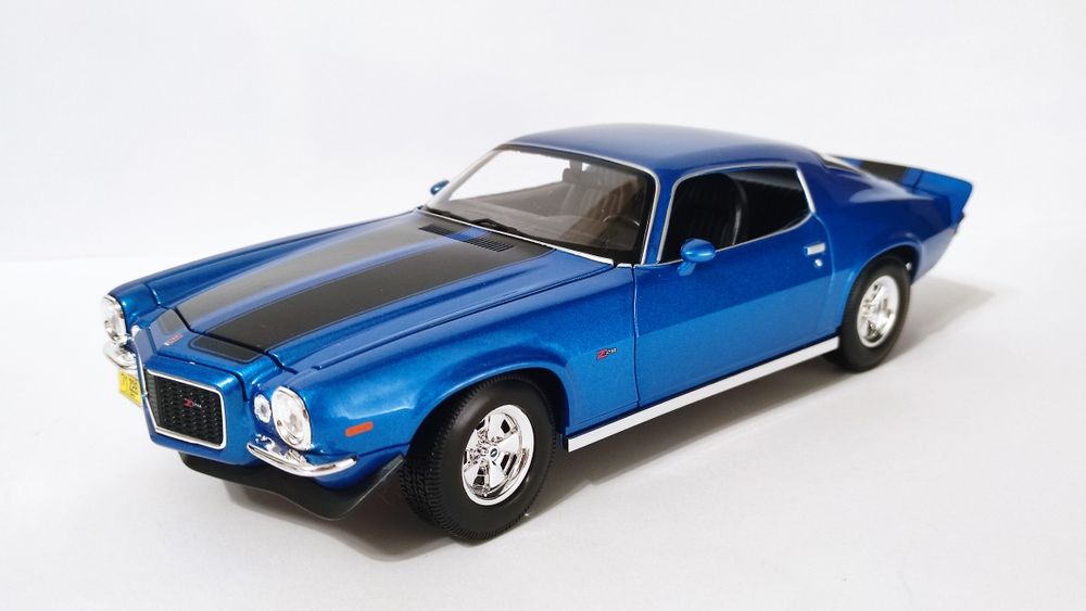 Chevrolet Camaro 1971, Maisto, niebieski, 1:18