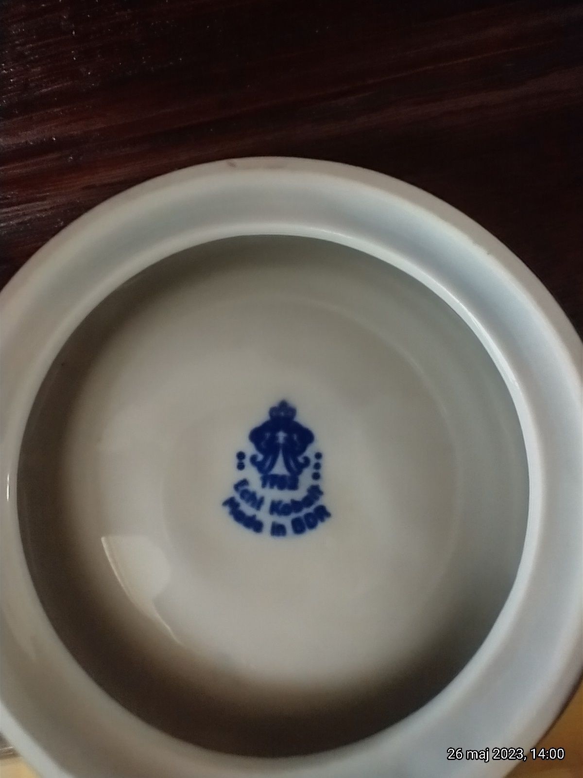 Popielniczka porcelanowa Echt Kobalt