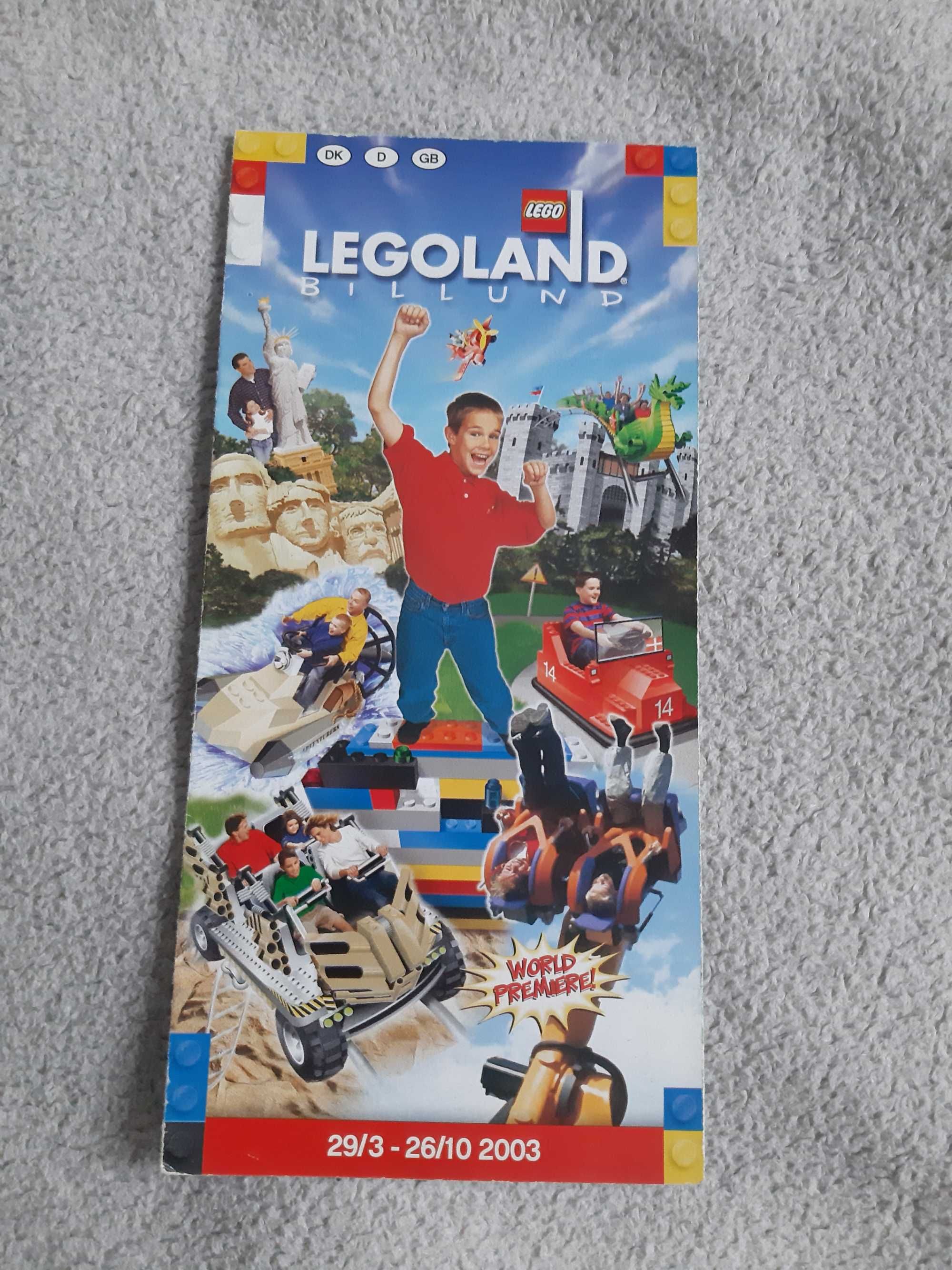 LEGO Ulotka z Legolandu z Billund 2003 rok Unikat